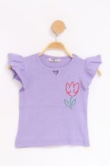 2-10 Yaş Çocuk Kaşkorse Bluz Lila - 18840.1567.
