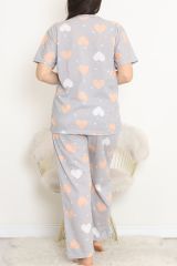 Büyük Beden Rotasyon Pijama Takımı Grisomon - 400.1287.