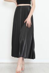 Pileli Etek Siyah - 20257.1778.