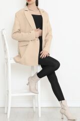 Blazer Ceket Bej - 16612.1811.