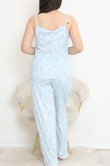 İp Askılı Battal Pijama Takımı Okyanus - 174.1287.