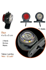 12 Ledli Mini Takoz Lamba