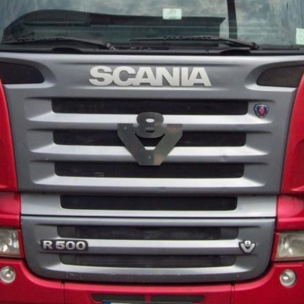 Scania İçin Tüm Modellere Uygun V8 Yazısı