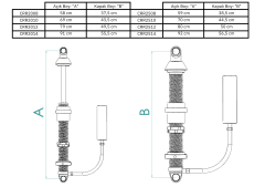 Universal Rezervuarlı Coilover (2 inç) Çift Yay