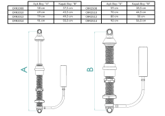 Universal Rezervuarlı Coilover (2.5 inç) Çift Yay