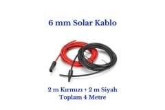 Lexron 6 mm Mc4 Soketli 4 Metre (2m+2m) Güneş Paneli Solar Kablo