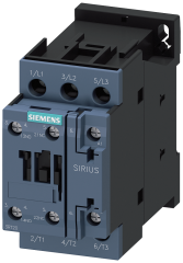 Siemens 3RT2024-1AF00 Güç kontaktörü, AC-3e/AC-3, 12 A, 5,5 kW / 400 V, 3 kutuplu, 110 V AC, 50 Hz, yardımcı kontaklar: 1 NO + 1 NC, vidalı terminal, boyut: S0