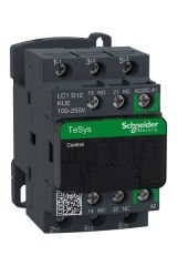 Schneider (LC1D12KUE) TeSys Deca Green Kontaktör 3P 12A AC3 100-250VAC/DC