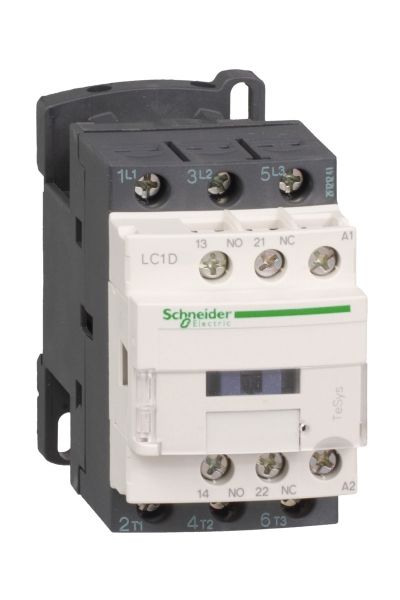 Schneider (LC1D12B7) TeSys Deca Kontaktör 3P 12A AC3 24VAC