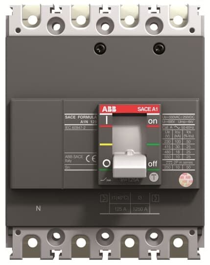 ABB 1SDA066761R1 A1N 125 TMF 40-400 4p F F                (4x40A 36kA Sabit Tip Şalter)