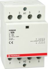 Federal SESSİZ KONTAKTÖR FCR6340 4P 63A AC1/AC7a Us:230Vac