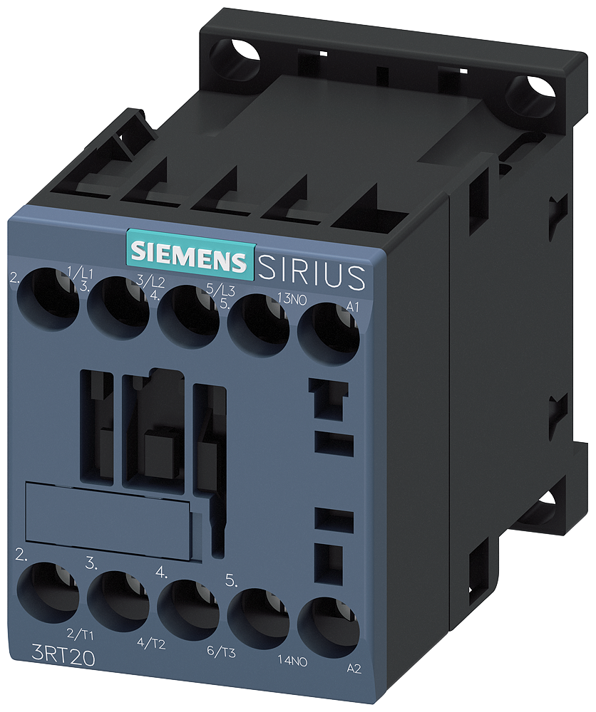 Siemens 3RT2016-1AB01 Güç kontaktörü, AC-3e/AC-3, 9 A, 4 kW / 400 V, 3 kutuplu, 24 V AC, 50/60 Hz, yardımcı kontaklar: 1 NO, vidalı terminal, boyut: S00