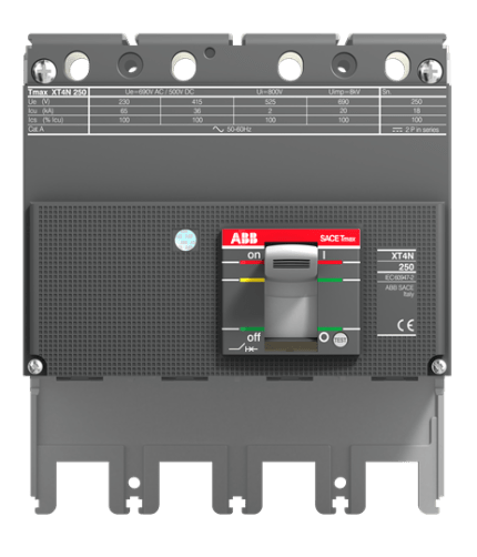 ABB 1SDA068180-100326R XT4H 250 BREAKING PART 4p F F+Ekip Touch Measuring LSI In=250A XT4 4p