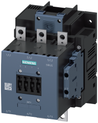 Siemens 3RT1056-6AB36 Güç kontaktörü, AC-3e/AC-3 185 A, 90 kW / 400 V AC (50-60 Hz) / DC Uc: 23-26 V 3 kutuplu, yardımcı kontaklar 2 NO + 2 NC sürücü: konvansiyonel ana devre: bara kontrolü ve yardımcı devre: vidalı terminal