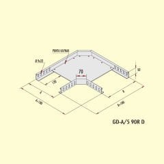 Gersan Ağır Hizmet 90° Dönüş Elemanı (h=50mm)