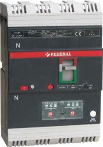 Federal MCCB F12R 4P 50A 25kA/400Vac 30-300mA (0,8-1)In 600 A 40 °C BT,Icu=Ics=%75