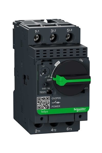 Schneider (GV2P05) TeSys GV2 Motor Devre Kesici Termik Many. 0.63-1A