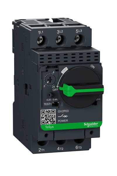 Schneider (GV2P03) TeSys GV2 Motor Devre Kesici Termik Many. 0.25-0.4A