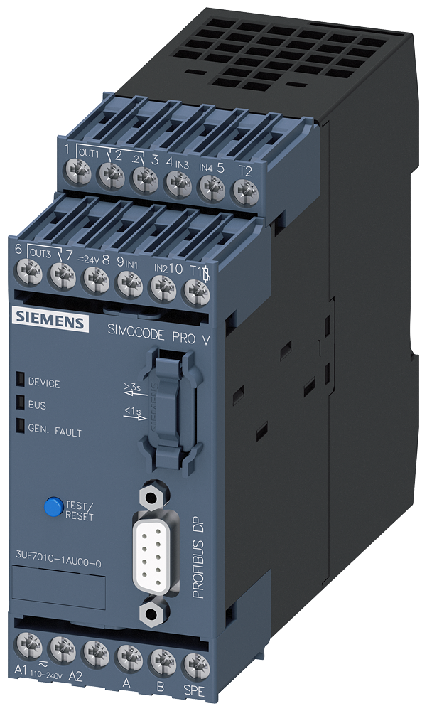 Siemens 3UF7010-1AU00-0 Simocode Pro V - 110...240VAC/DC