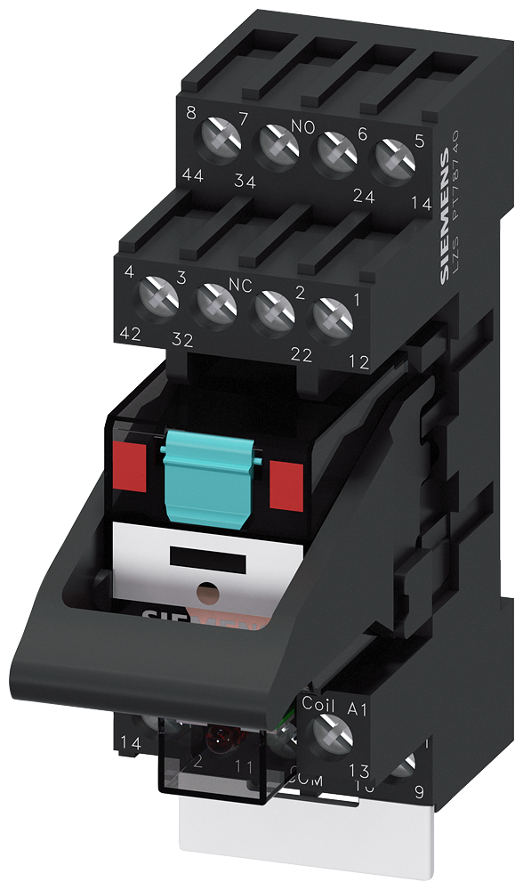Siemens LZS:PT5A5T30 PT Serisi  Komple Ürünler, 4CO Enversör Kontak, 14 Pin (Röle, Soket, LED Modülü, Etiket, Klips Mekanizması dahil)