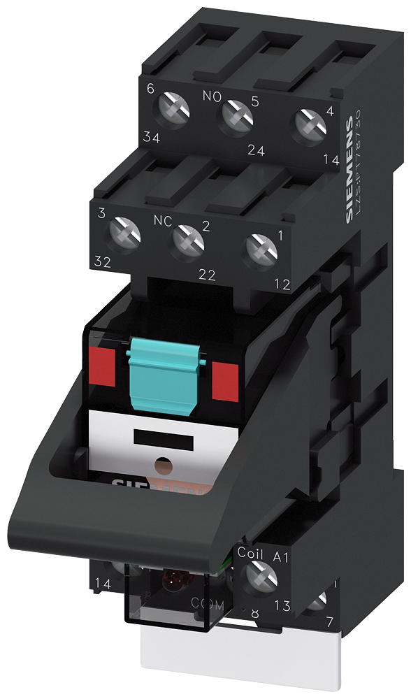 Siemens LZS:PT3A5T30 PT Serisi  Komple Ürünler, 3CO Enversör Kontak, 11 Pin (Röle, Soket, LED Modülü, Etiket, Klips Mekanizması dahil)
