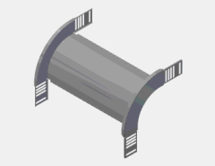 EAE 060 UKFG 400 DD ,H60 (mm) ,A400 (mm),T1,2(mm)-(Kablo-Tava-Sistemleri)