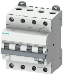 Siemens 5SU1646-6FP32 RCBO, 6 kA, 4P Type A, 300mA, B-Char, In: 32A Un: 400V