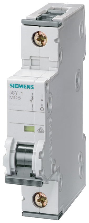 Siemens 5SY5150-7 50A; 1 FAZLI; DC ANAHTARLI OTOMATİK SİGORTA; 10kA; C TİPİ; YAVAŞ KARAKTERLİ