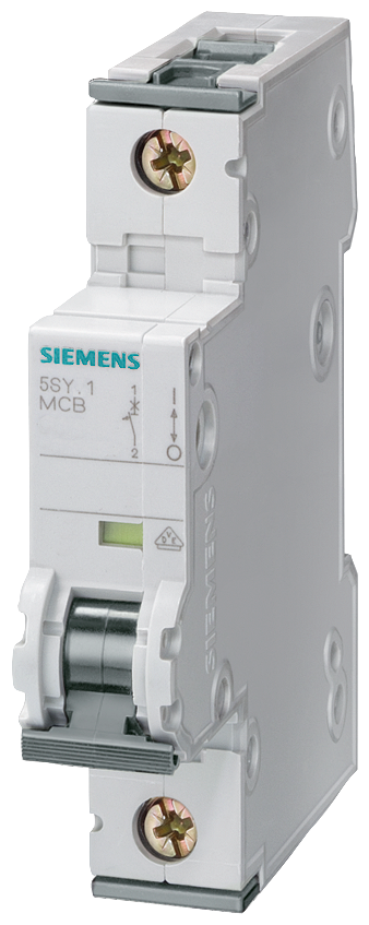 Siemens 5SY5102-7 2A; 1 FAZLI; DC ANAHTARLI OTOMATİK SİGORTA; 10kA; C TİPİ; YAVAŞ KARAKTERLİ