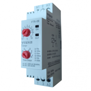 Vteke 0.1sn-100 Saat Multifonksiyonlu Zaman Rölesi, 220VAC / 24VDC