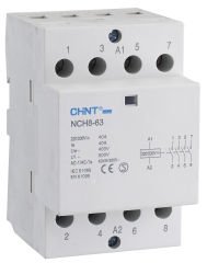 Chint (256087) NCH8 Serisi Sessiz Kontaktör / 4 Kutuplu 20A 2NA+2NK, 220/230 V AC Bobinli