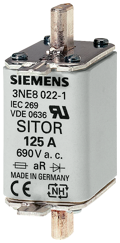 Siemens 3NE1021-0 SITOR SİGORTA; 690V AC; gR/gS; 100A; BOY:00