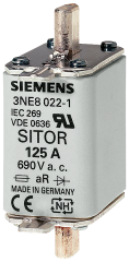 Siemens 3NE1021-0 SITOR SİGORTA; 690V AC; gR/gS; 100A; BOY:00