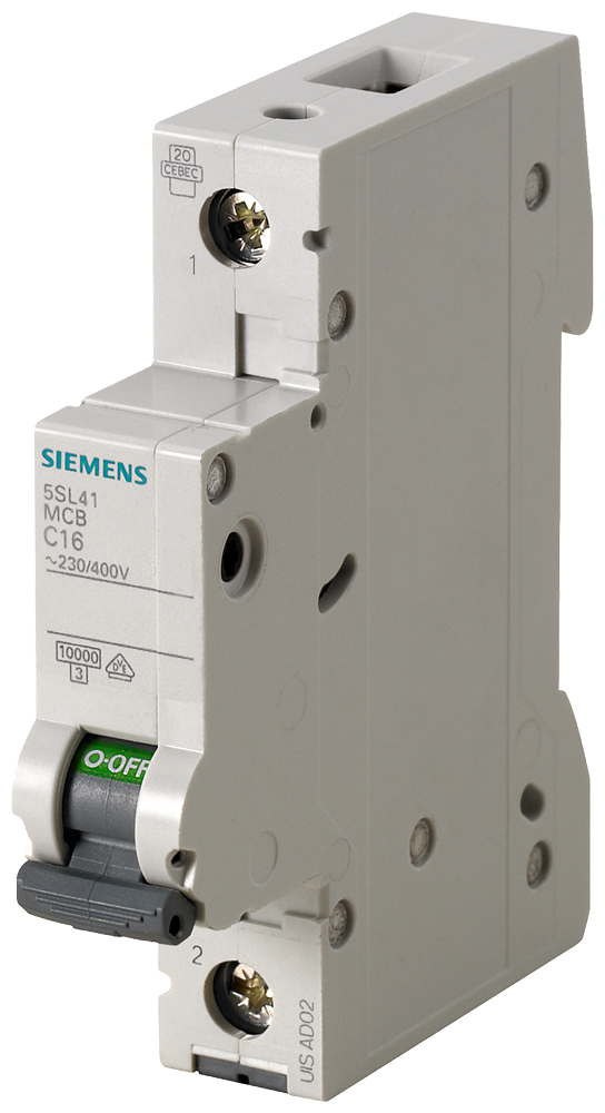 Siemens 5SL4150-7 50A; 1 FAZLI; 70mm OTOMAT; ANAHTARLI OTOMATİK SİGORTA; 10kA; C TİPİ; YAVAŞ KARAKTERLİ