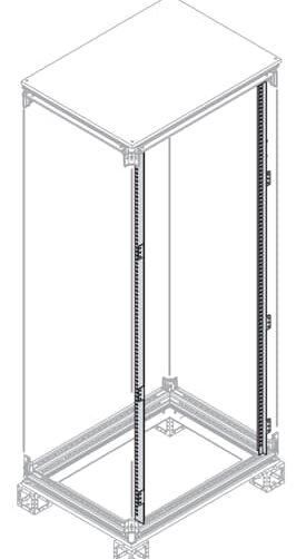 ABB EH2200 N°2 uprights for panels h=2200mm