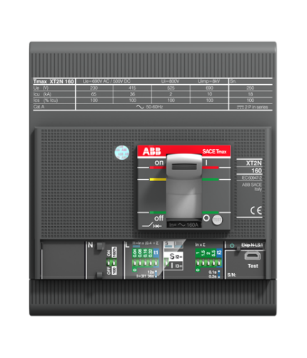 ABB 1SDA067838R1 XT2S 160 Ekip LS/I In=160A 4pFF InN=100% (4x160A 50kA Ayar Sahalı Şalter (LS/I))