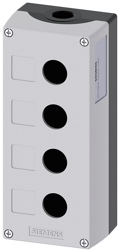 Siemens 3SU1854-0AA00-0AB1 Sirius ACT  Metal 4 delikli boş kutu