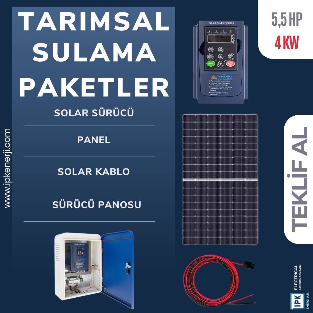 5,5 HP/4 KW Tarımsal Sulama