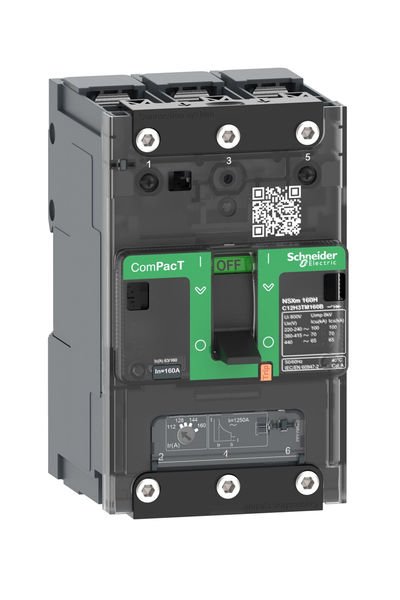 Schneider (C12N3TM160B) ComPacT NSXm 50kA TM160D 3P busbar