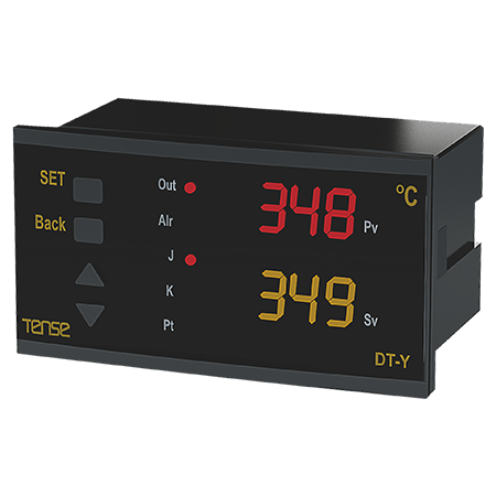 Tense (DT-Y) Dijital Multifonksiyon Özellikli Termostat 48x96 mm Yatay Tip