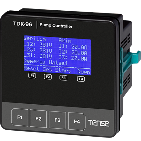 Tense (TDK-96) Dijital Trifaze Dalgıç Kontrol Rölesi (Nötrsüz)