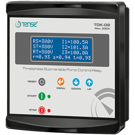 Tense (TDK-02) Dijital Trifaze Dalgıç Kontrol Rölesi (250A)