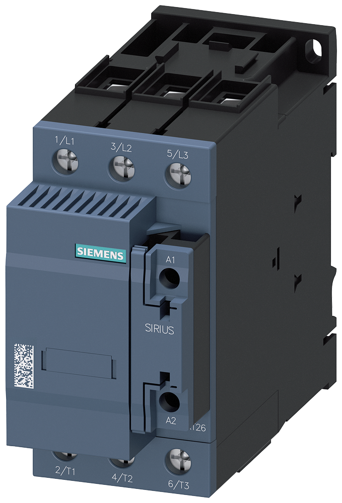 Siemens 3RT2636-1AP03 3RT2 SERİSİ KONDANSATÖR KONTAKTÖRÜ, 400 V AC, 17..50kVAR, 1NO+1NC, BOY S2