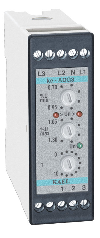 Kael  KE-ADG33 AŞIRI VE DÜŞÜK GERİLİM KORUMA RÖLESİ