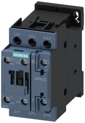 Siemens 3RT2028-1AB00 Güç kontaktörü, AC-3e/AC-3, 38 A, 18,5 kW / 400 V, 3 kutuplu, 24 V AC, 50 Hz, yardımcı kontaklar: 1 NO + 1 NC, vidalı terminal, boyut: S0