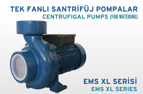 Empopompa EMS-XL / 200 M 2HP Tek Fanlı Santrifüj Pompa