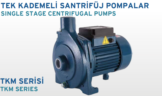 Empopompa TKM 100 T 1HP Tek Kademeli Santrifüj Pompa