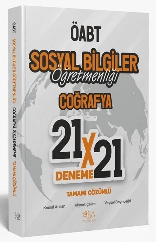 CBA Yayınları ÖABT Sosyal Bilgiler Coğrafya 21x21 Deneme Çözümlü CBA Yayınları