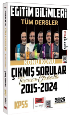 Yargı 2025 KPSS Eğitim Bilimleri Çıkmış Sorular 2015-2024 Konularına Göre Çözümlü Yargı Yayınları