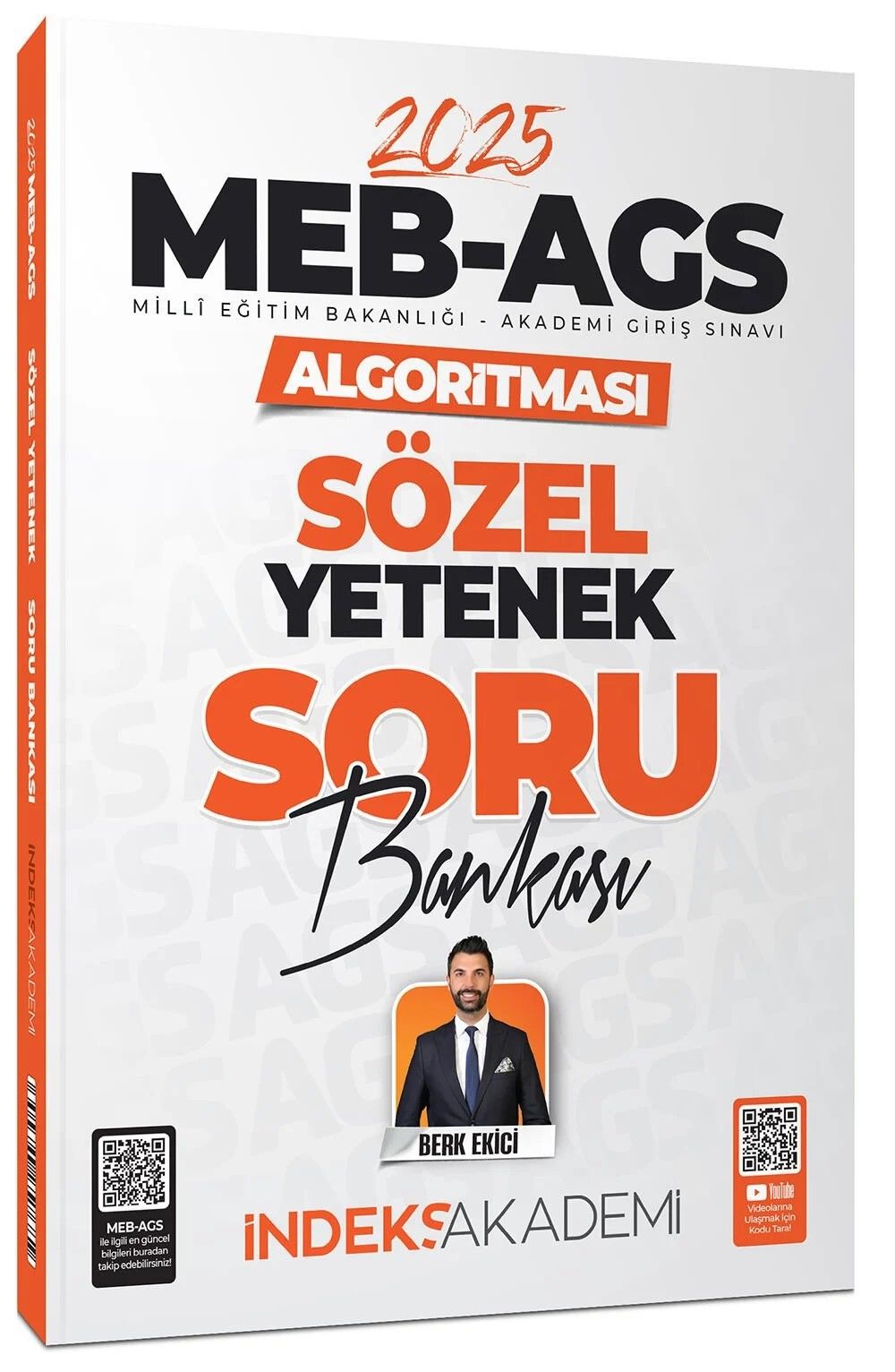 İndeks Akademi 2025 MEB-AGS Algoritması Sözel Yetenek Soru Bankası Çözümlü - Berk Ekici İndeks Akademi Yayıncılık